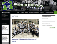 Tablet Screenshot of marquette-hockey.com